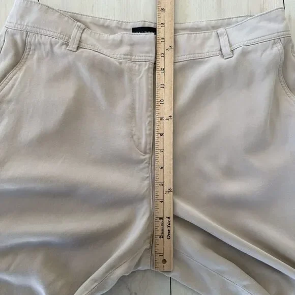 Talbots Flowy Wide Leg Ankle Pants Women’s 16P Beige - Picture 10 of 16